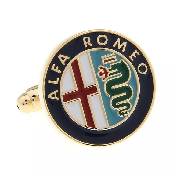 Alfa Romeo Luxury Car Logo Inspired Cufflinks - Picture 3 of 13